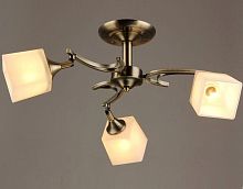 Люстра потолочная трехрожковая Мелодия Света Е27 220В 40Вт Медь фото Люстра потолочная трехрожковая Мелодия Света Е27 220В 40Вт Медь картинка